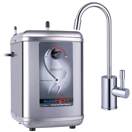 Ready Hot Instant Hot Water Dispenser with Polished Chrome Hot Water Faucet with Safety Lock 41-RH-200-F570-CH